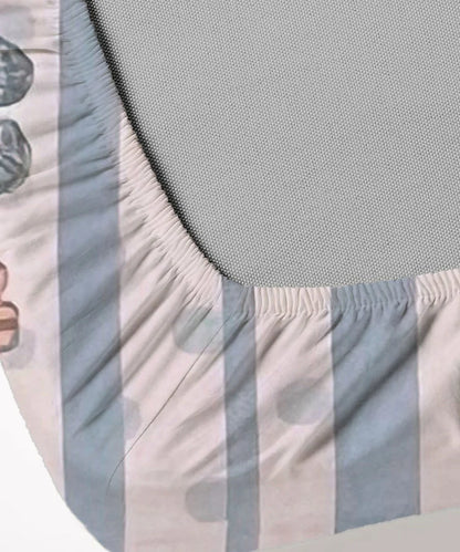 Blossom Stripe Bedsheet With Pillow Covers