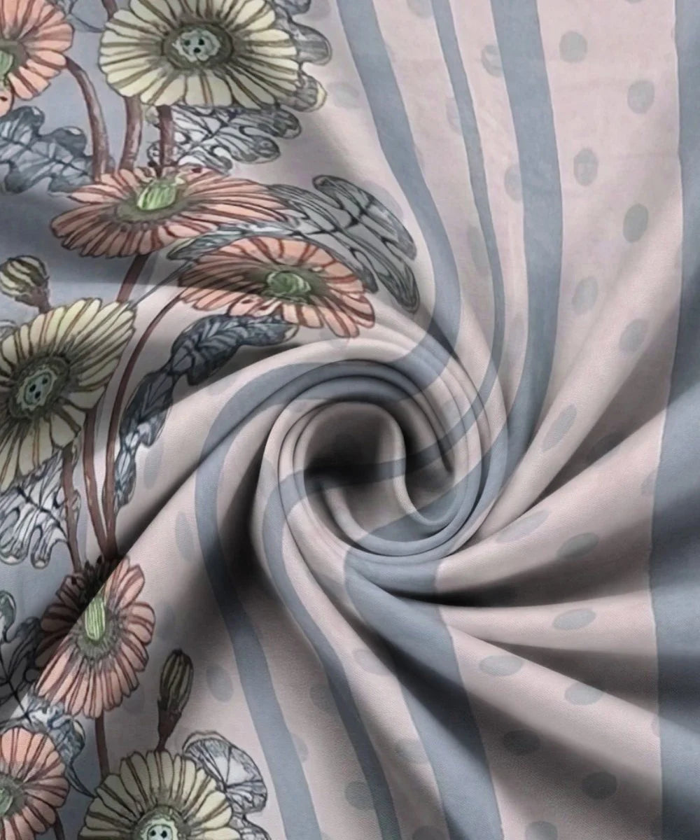 Blossom Stripe Bedsheet With Pillow Covers