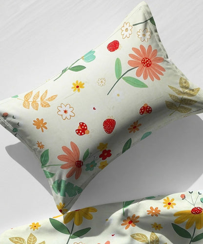 Sunny MeadowKing Size Bedsheet With 2 Pillow Cover