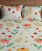 Sunny MeadowKing Size Bedsheet With 2 Pillow Cover