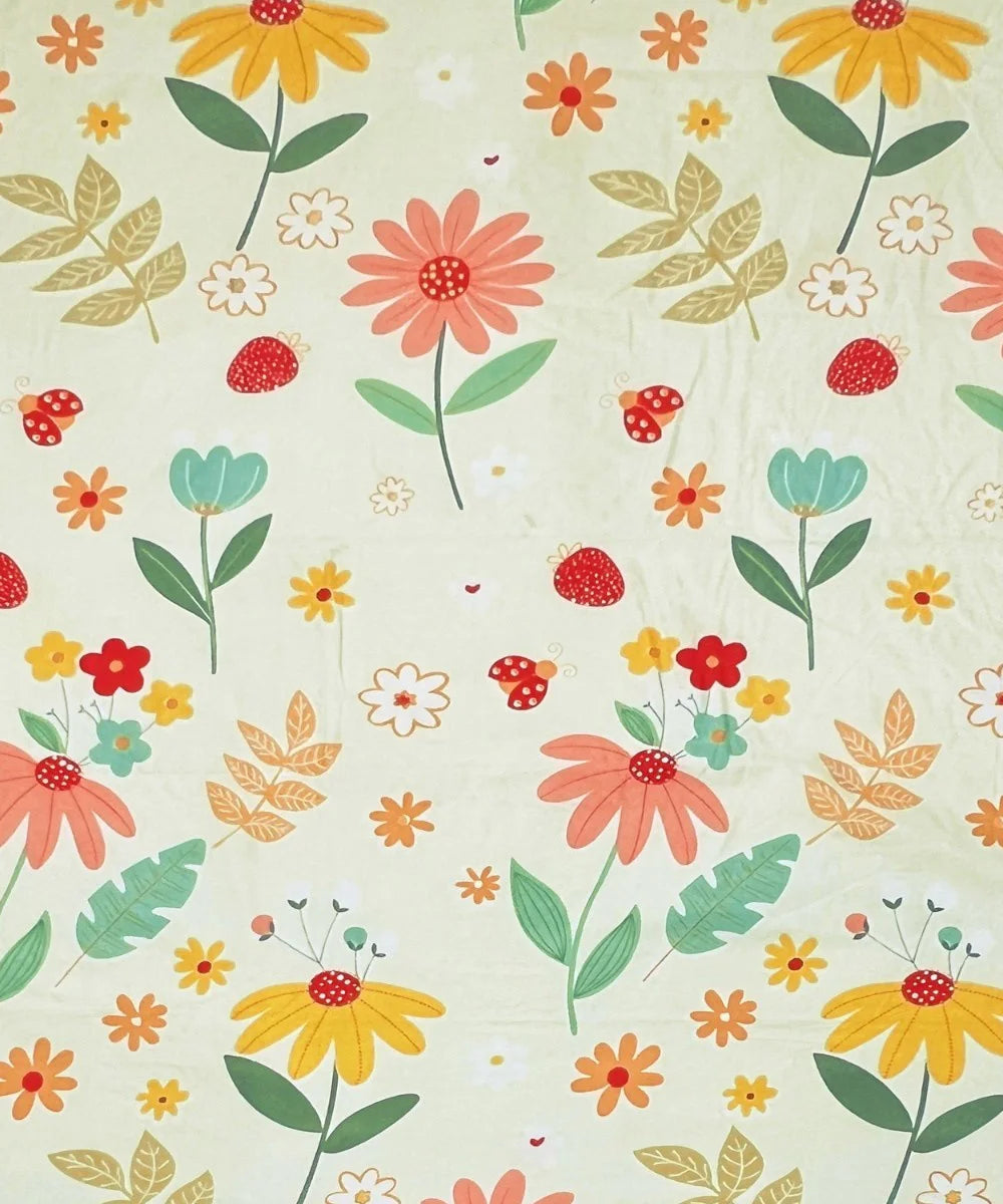 Sunny MeadowKing Size Bedsheet With 2 Pillow Cover