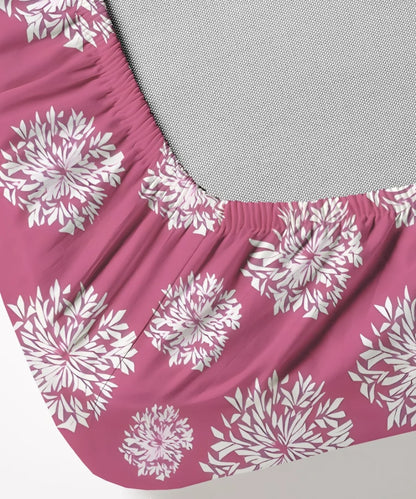 pink floral bedsheet 