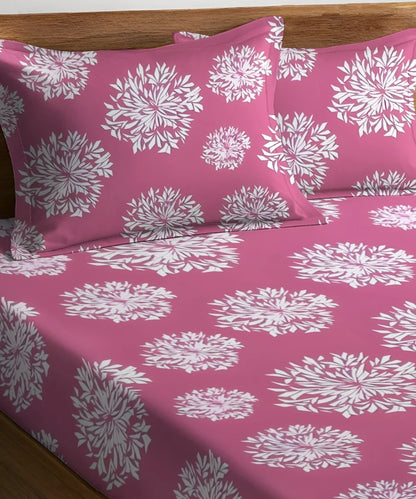 pink floral bedsheet 