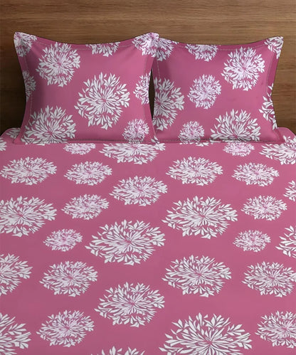pink floral bedsheet 