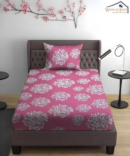 pink floral bedsheet 