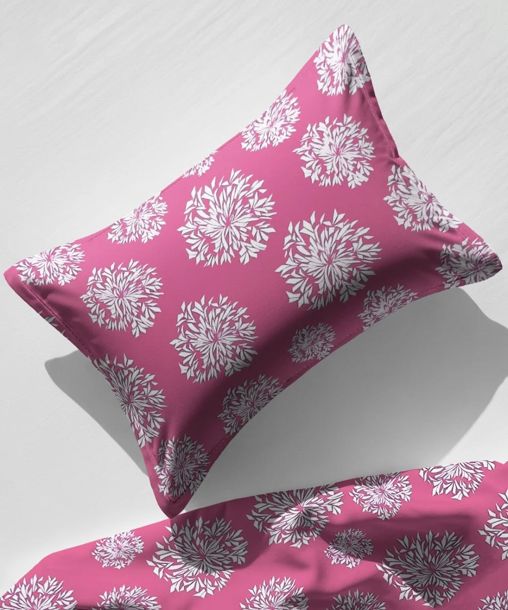 pink floral bedsheet 
