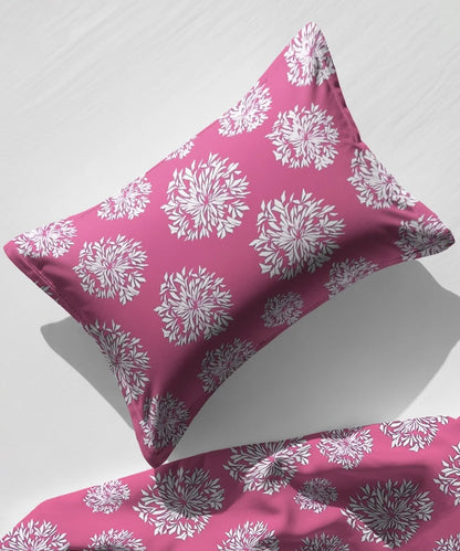 pink floral bedsheet 