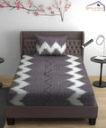 Midnight Wave Flat Bedsheet With Pillow Covers