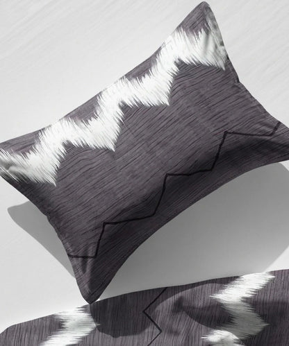 Midnight Wave Flat Bedsheet With Pillow Covers