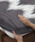 Midnight Wave Flat Bedsheet With Pillow Covers