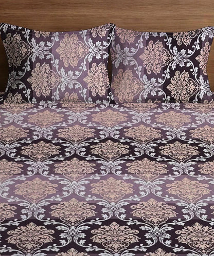 Royal Amethyst Flat Bedsheet With Pillow Covers
