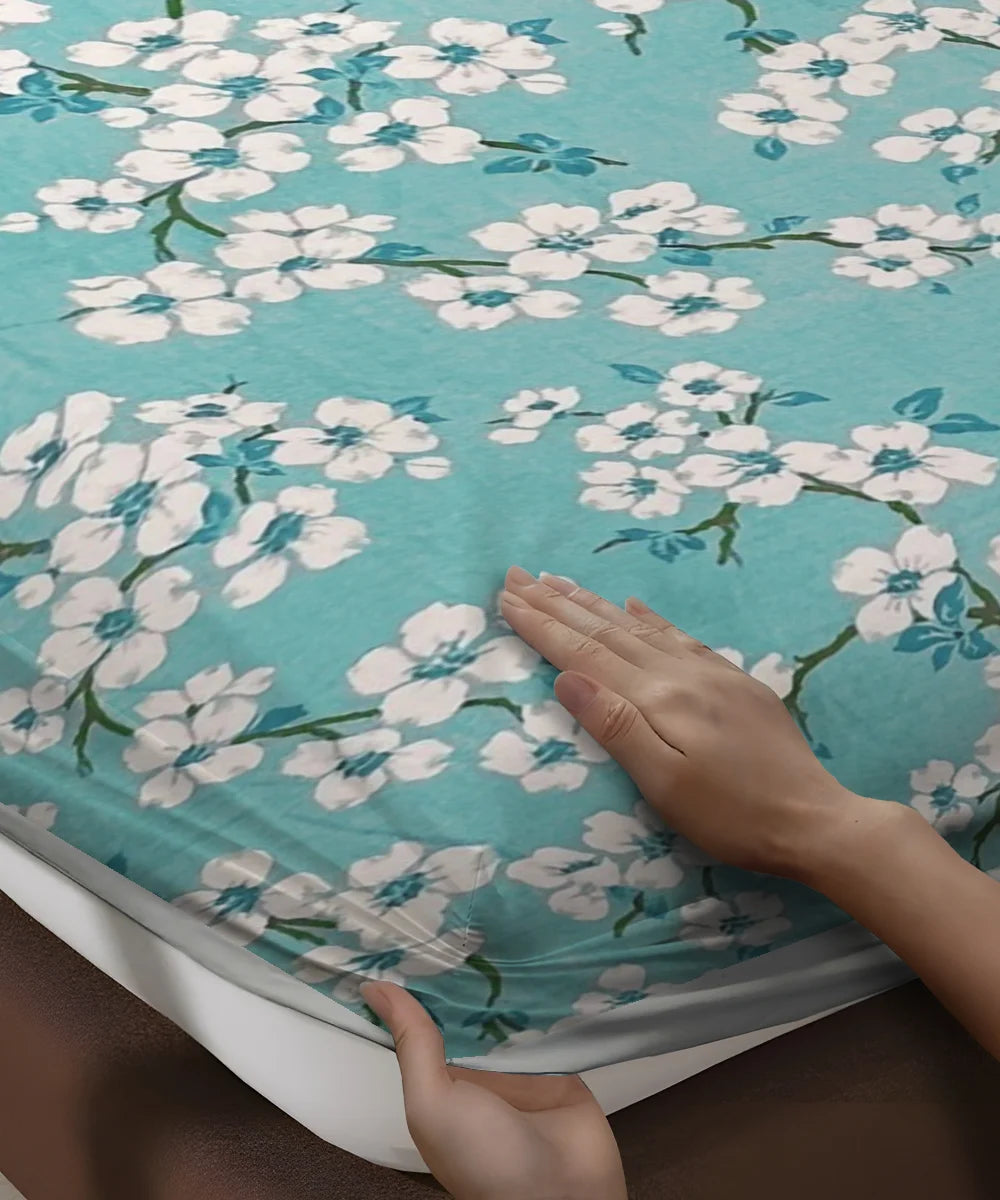 Morning Dew Flat Bedsheet With Pillow Covers