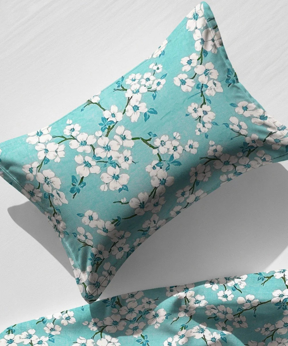 Morning Dew Flat Bedsheet With Pillow Covers