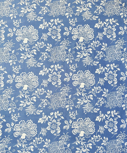 Blue Blossom Bedsheet With Pillow Covers