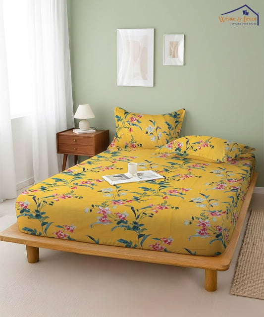 Sunlit Garden Bedsheet With Pillow Covers