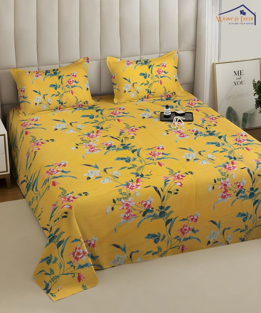 Sunlit Garden Bedsheet With Pillow Covers