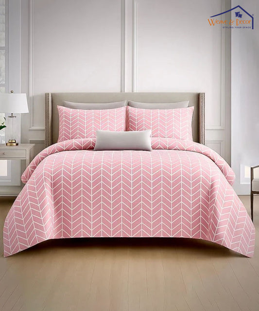 Blush Harmony Bedsheet With Pillow Covers
