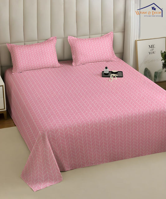 Blush Harmony Bedsheet With Pillow Covers