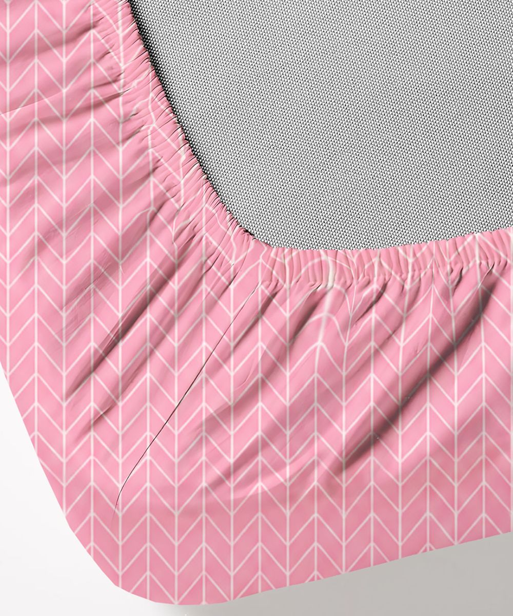 Blush Harmony Bedsheet With Pillow Covers