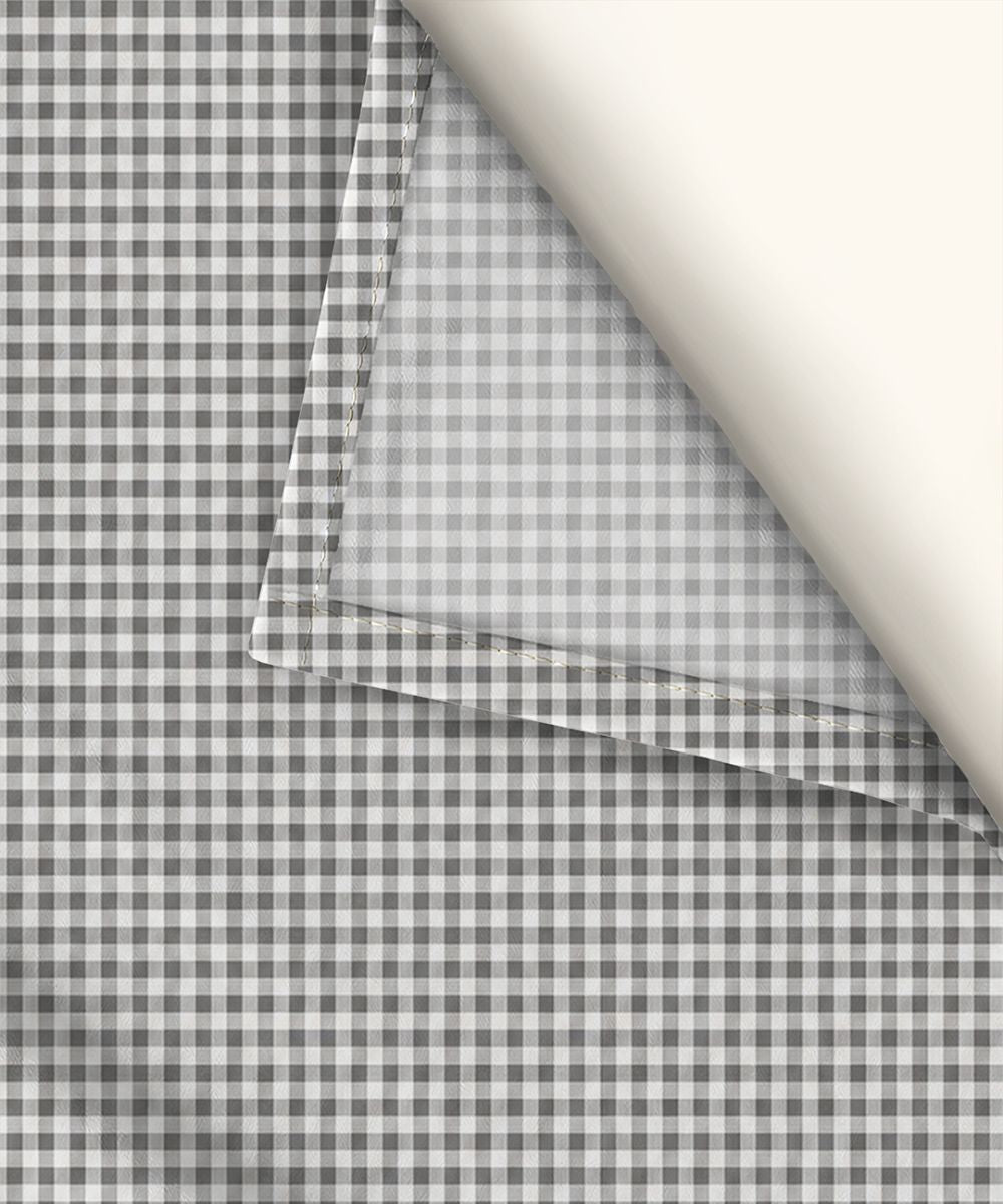 Sage Gingham Bedsheet With Pillow Covers