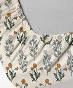 Pretty Floral Fitted Bedsheet With Pillow Cover