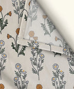 Pretty Floral Fitted Bedsheet With Pillow Cover