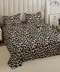 Animal Print King Size Bedsheet With 2 Pillow Cover