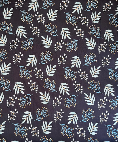 Blue Floral Super King Fitted Bedsheet With 2 Pillow Covers