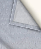 Light Grey Geometric Flat Double Bedsheet With 2 Pillow Covers