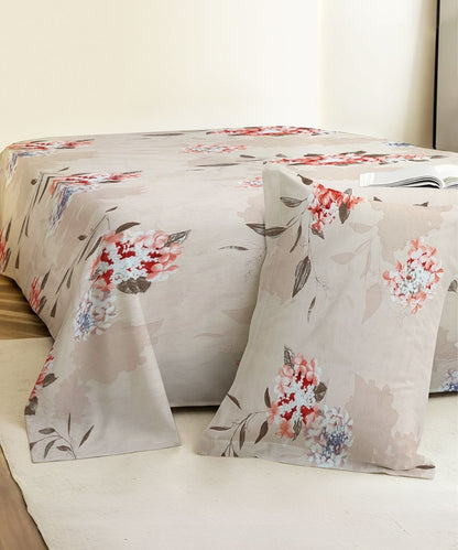 Blossom Dew Dreams Flat Double Bedsheet With 2 Pillow Covers