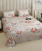 Blossom Dew Dreams Flat Double Bedsheet With 2 Pillow Covers