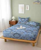 Ethnic Print Bedsheet With Pillow Covers