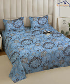 Ethnic Print Bedsheet With Pillow Covers
