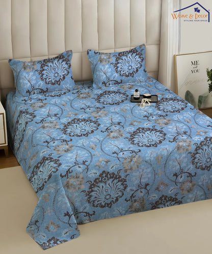 Ethnic Print Bedsheet With Pillow Covers