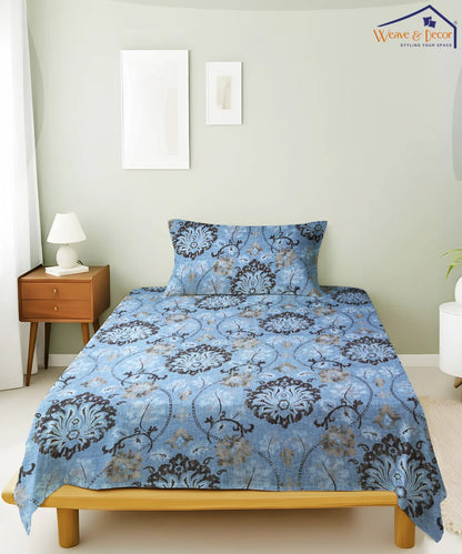 Ethnic Print Bedsheet With Pillow Covers