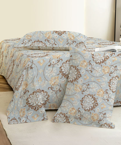 Ethnic Print Bedsheet With Pillow Covers