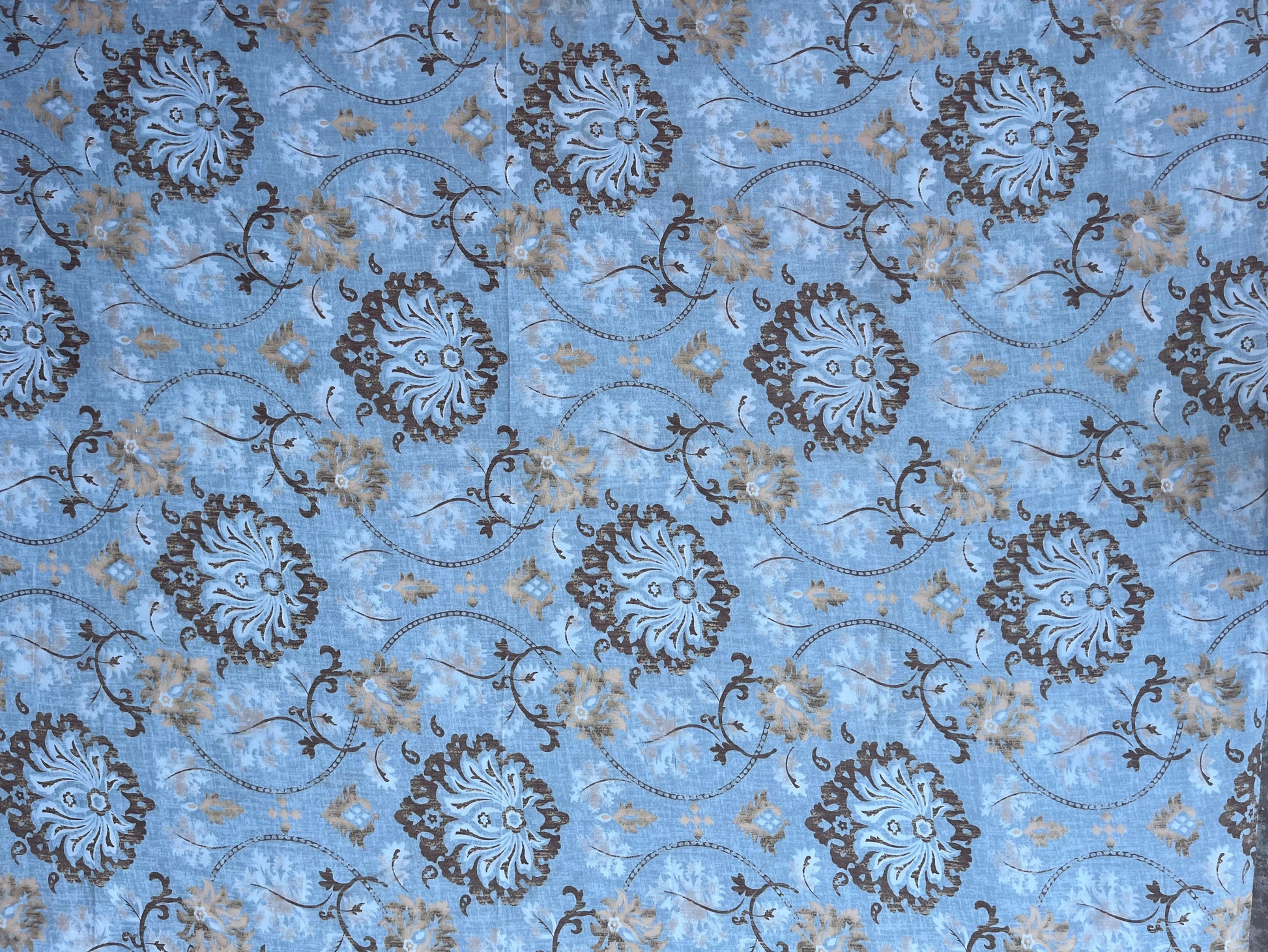 Ethnic Print Single Bedsheet With 1 Pillow Cover