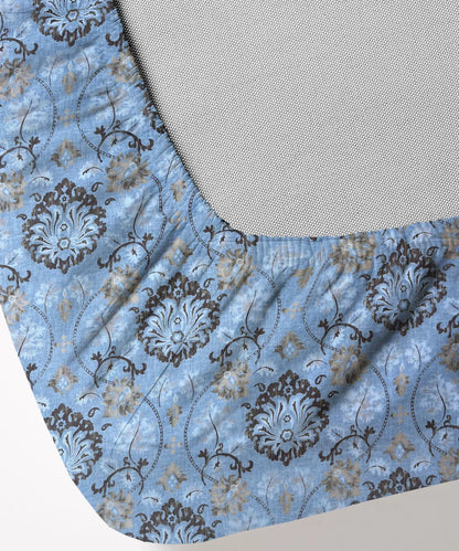 Ethnic Print Single Bedsheet With 1 Pillow Cover