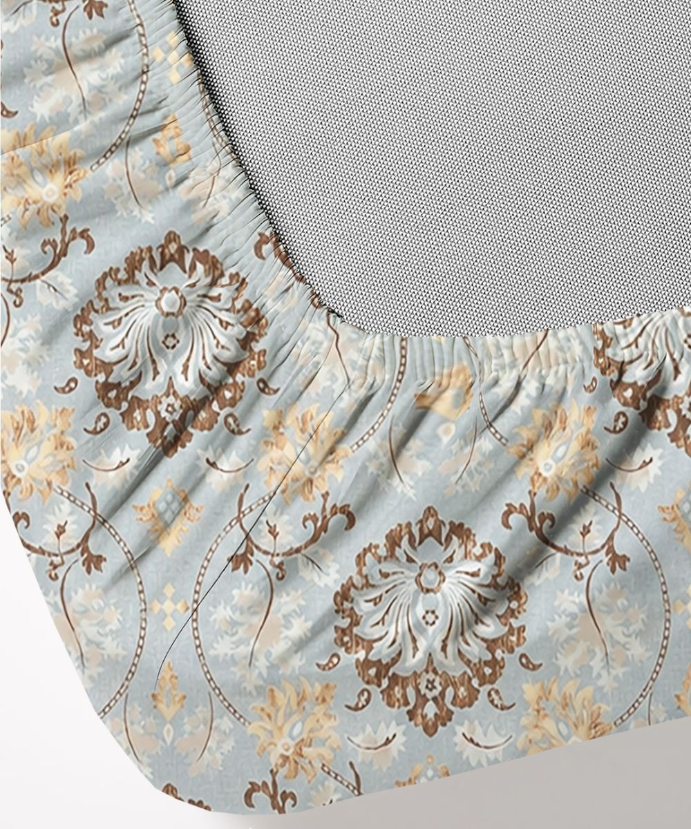 Ethnic Print Bedsheet With Pillow Covers