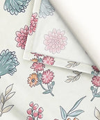 Off White Blossom King Size Bedsheet With 2 Pillow Cover