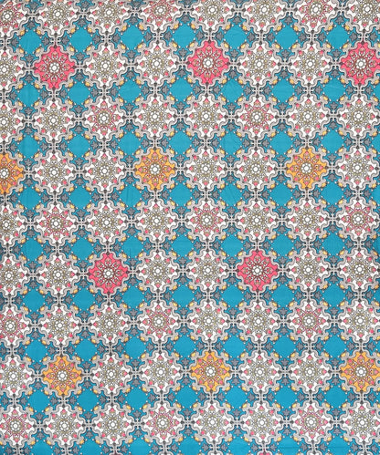 Moroccan Mosaic Flat Double Bedsheet With 2 Coordinate Pillow Covers