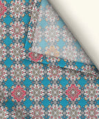 Moroccan Mosaic Flat Double Bedsheet With 2 Coordinate Pillow Covers