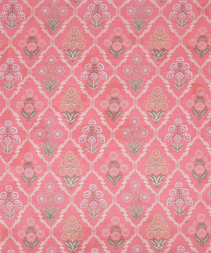 Coral Blossom Flat Double Bedsheet With 2 Pillow Covers