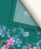 Ever Green Floral Charm King Size Bedsheet With 2 Pillow Cover