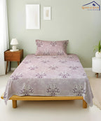 Baroque Blossom Flat Bedsheet With Pillow Covers