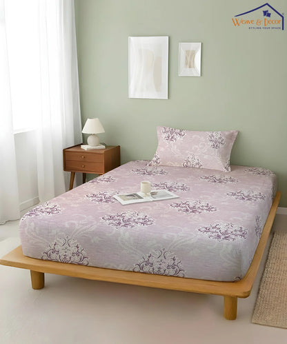 Baroque Blossom Flat Bedsheet With Pillow Covers