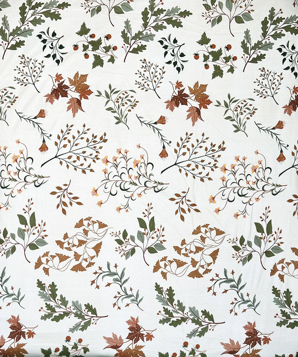 Autumn Breeze Flat Bedsheet With Pillow Covers