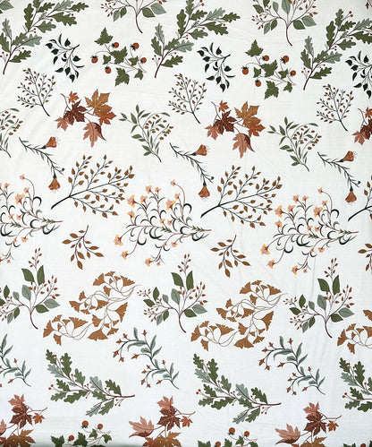 Autumn Breeze Flat Bedsheet With Pillow Covers