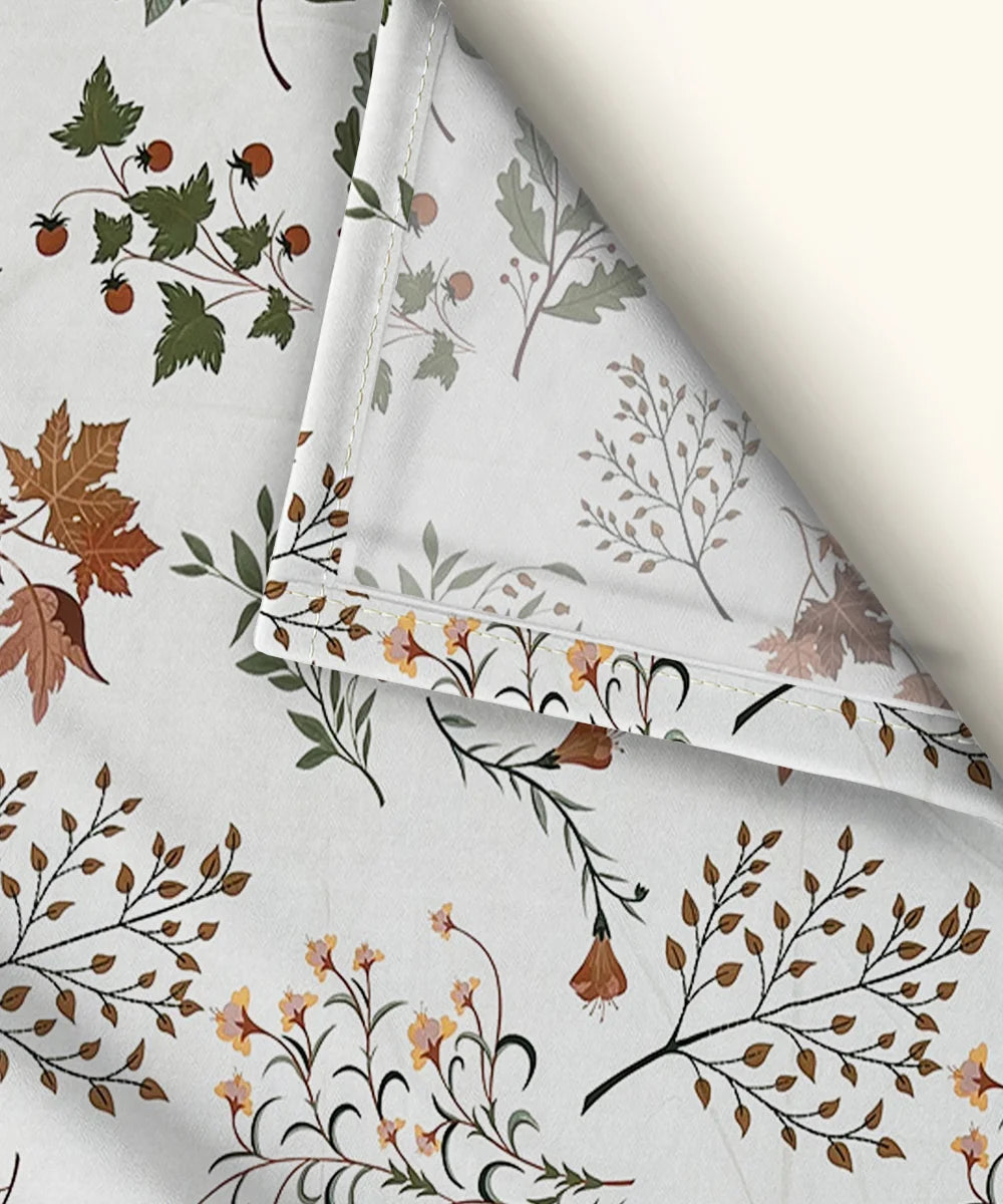 Autumn Breeze Flat Bedsheet With Pillow Covers