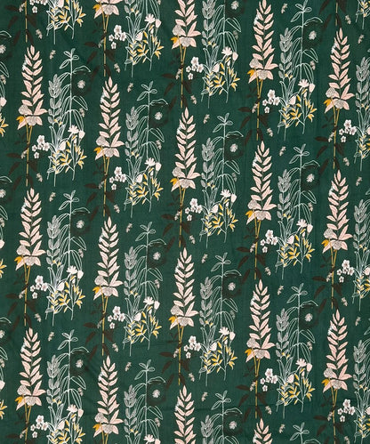 Emerald Forest Charm Flat Bedsheet With Pillow Covers